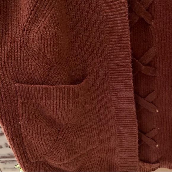 Rust tone Hippie Rose cardigan - Picture 3 of 6